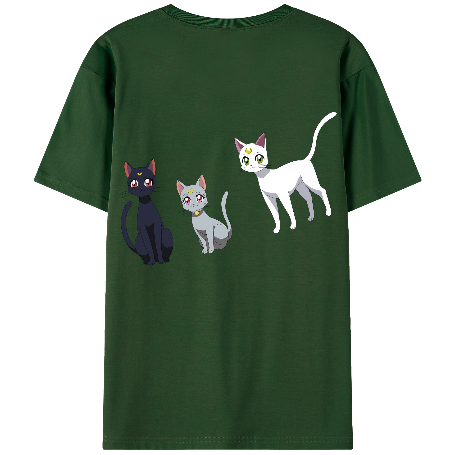 （画像用） 美少女戦士セーラームーン Sailor Moon 綿100％半袖Tシャツ（背面プリント）
